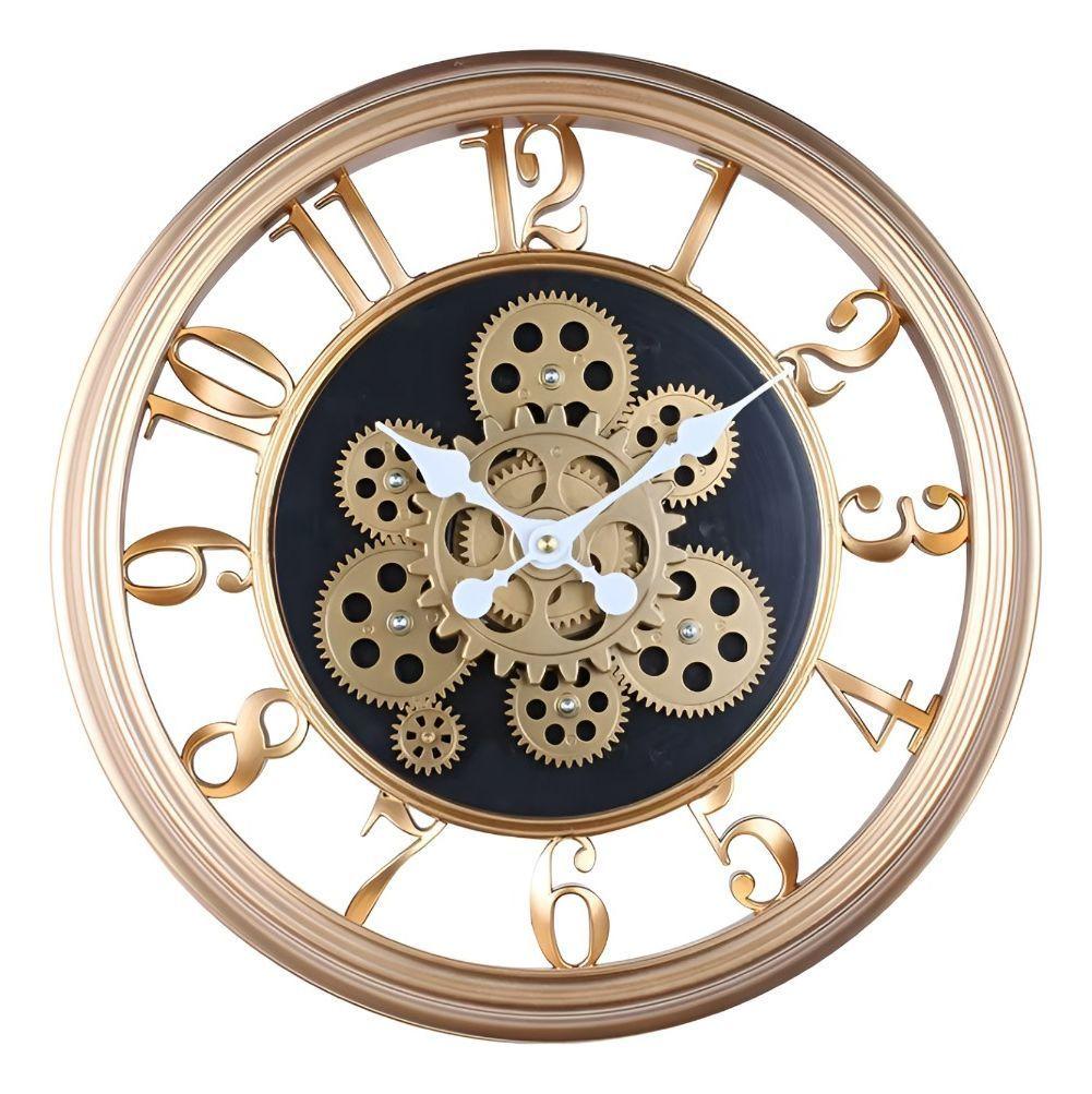 Reloj Pared Decorativo Retro 3D Engranaje Redondo Hogar Jhn-2
