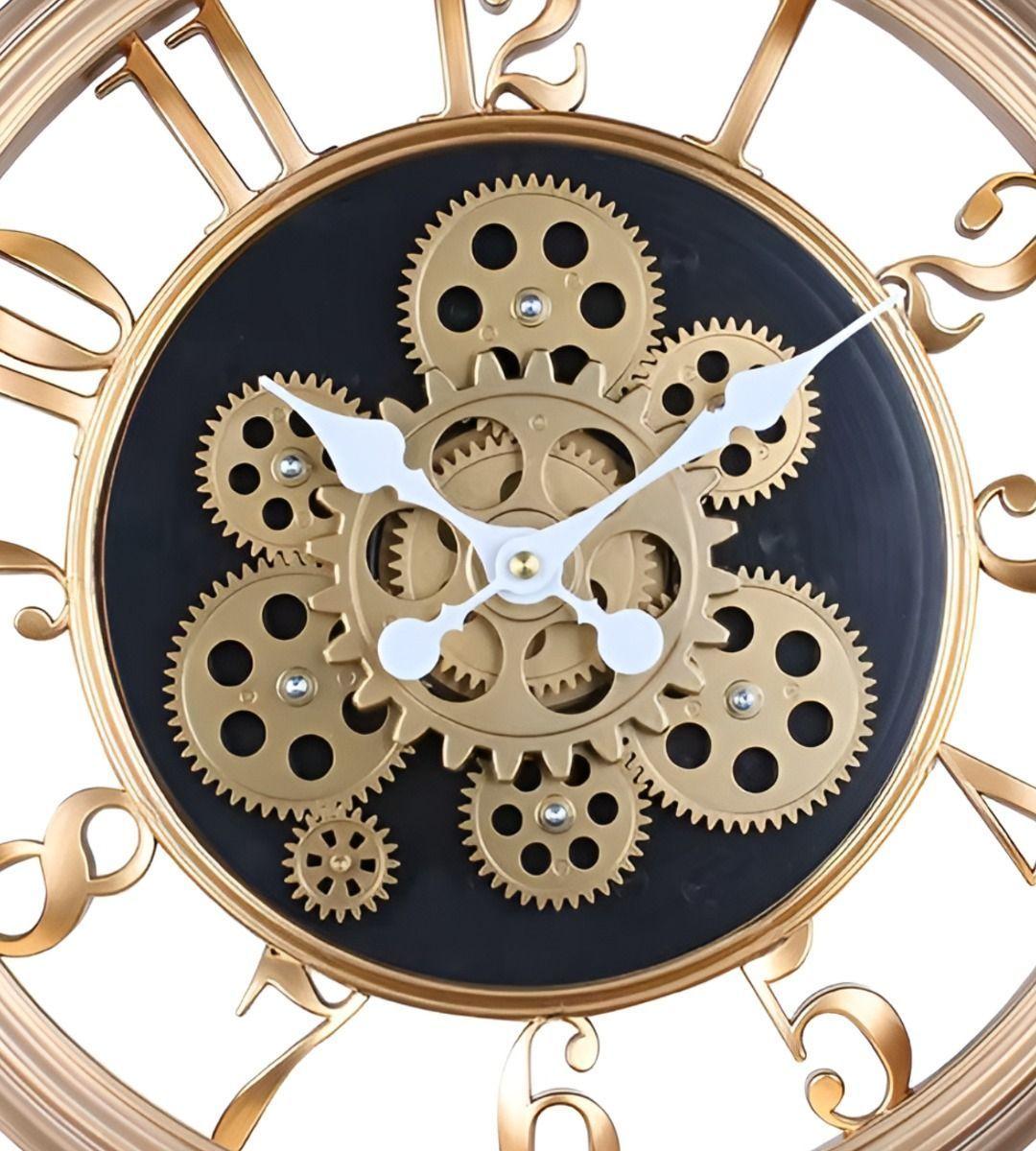Reloj Pared Decorativo Retro 3D Engranaje Redondo Hogar Jhn-3