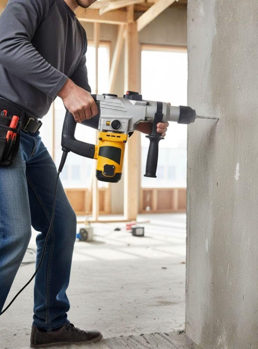 Martillo Demoledor Rotativo Profesional Obra Hogar Jhn-4