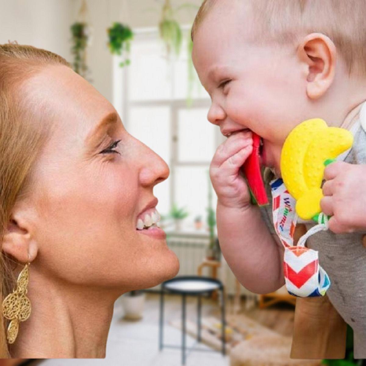 Set 7 Mordedor Diseño Frutas Silicona Alivio Bebes Lau-2