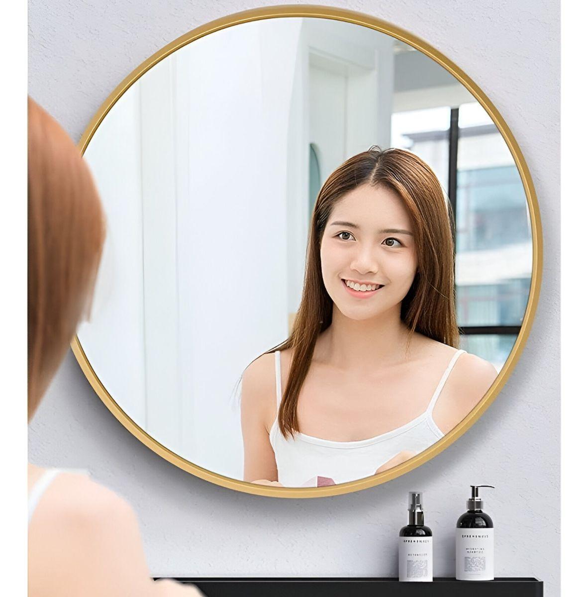 Espejo Redondo Pared Decorativo Moderno Entrada Baño Jhn-3