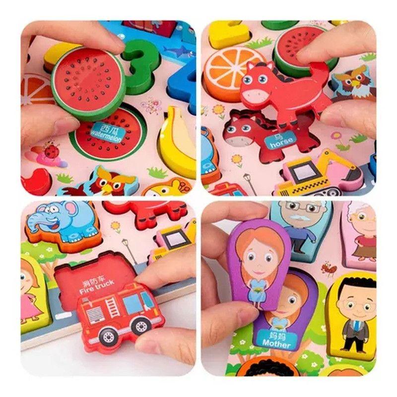 Juego Rompecabezas Niños Educativo Aprendizaje Diversion Jer-4