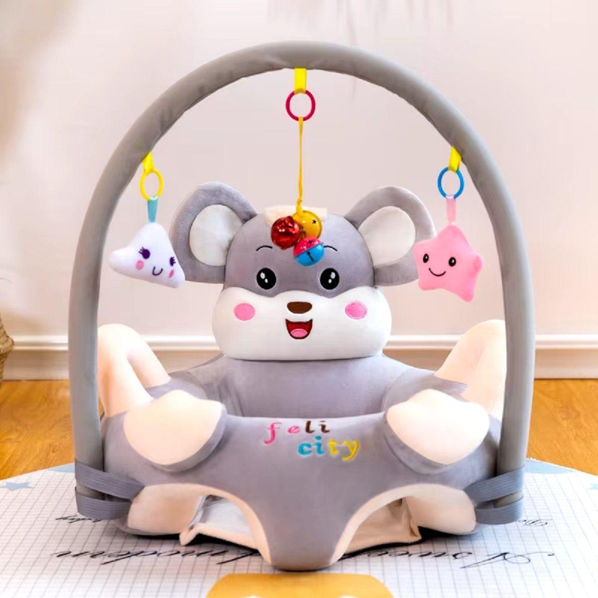 Cojín Asiento Apoyo Bebé Felpa Anticaídas Lavable Jhn-5