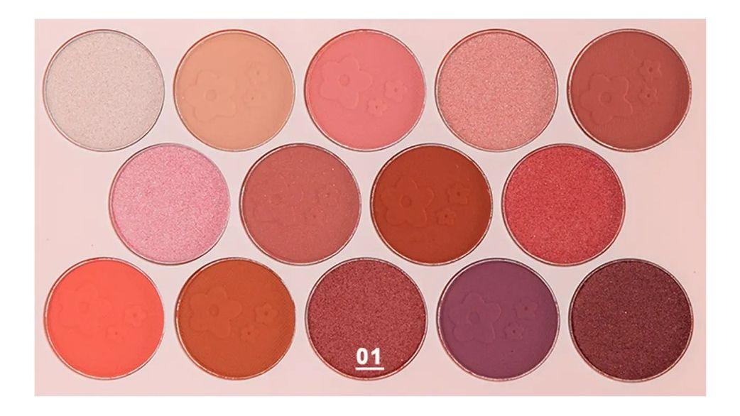 Sombra Ojos Paleta 14 Tonos Vibrante Suave Duradera Jhn-8