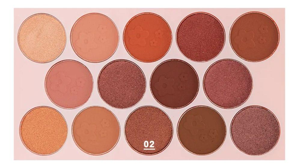 Sombra Ojos Paleta 14 Tonos Vibrante Suave Duradera Jhn-9