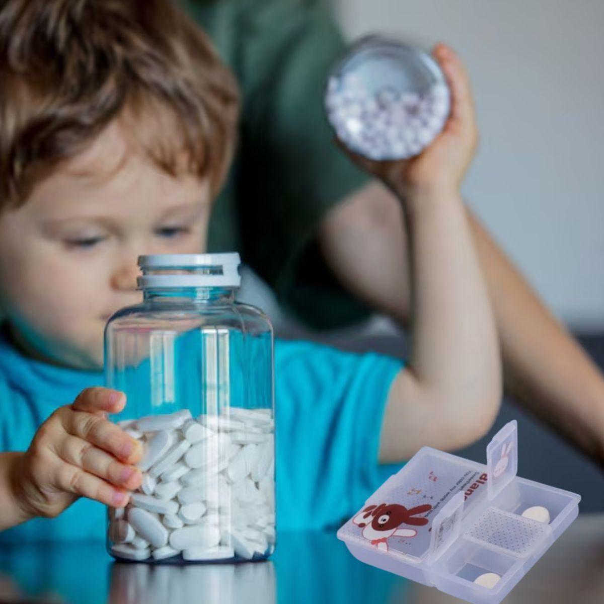 SET 6 PASTILLERO MINI ANIMADO TRANSPARENTE PORTATIL LAU-2