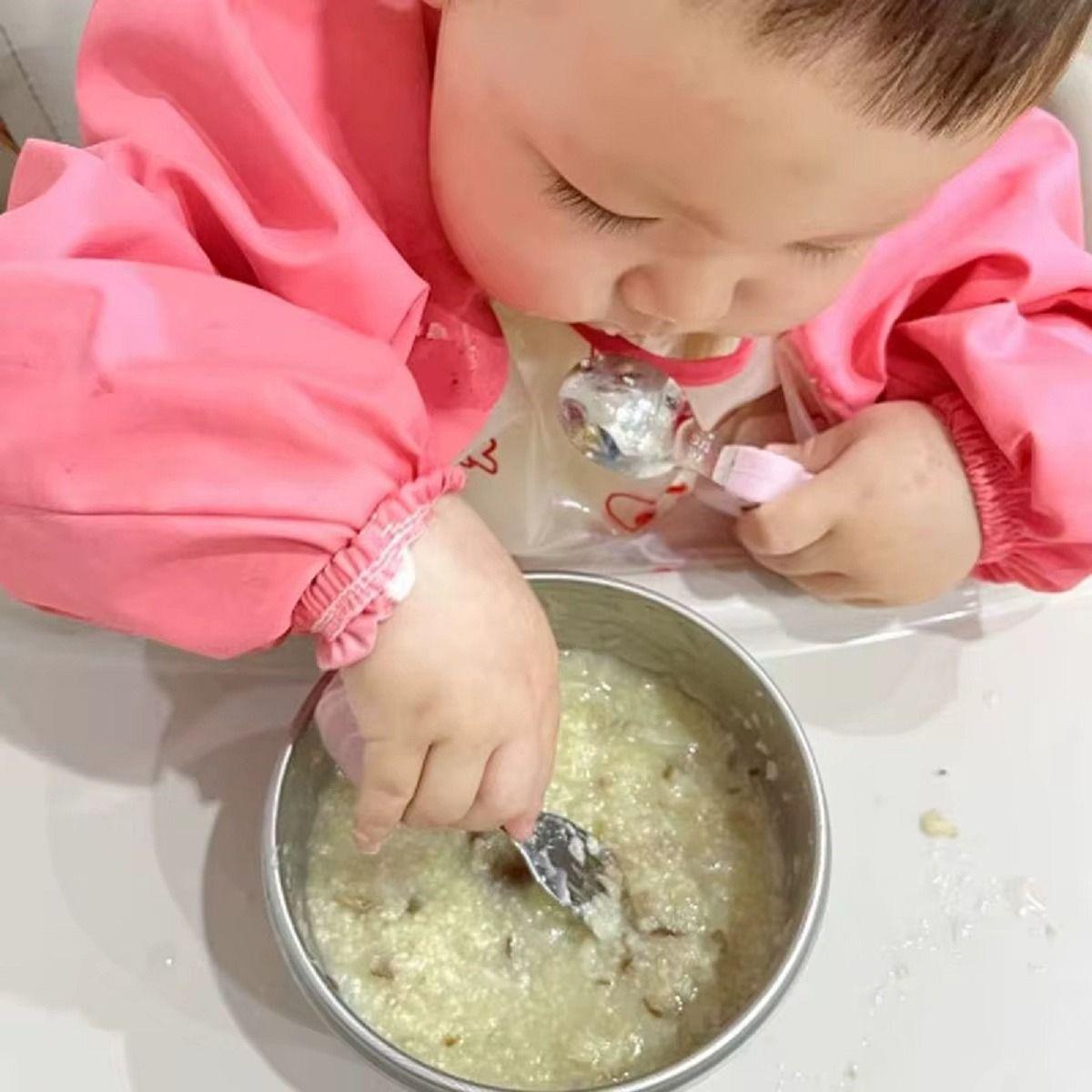 Set 3 Cubierto + Cuchara Entrenamiento Comida Bebes Lau-3