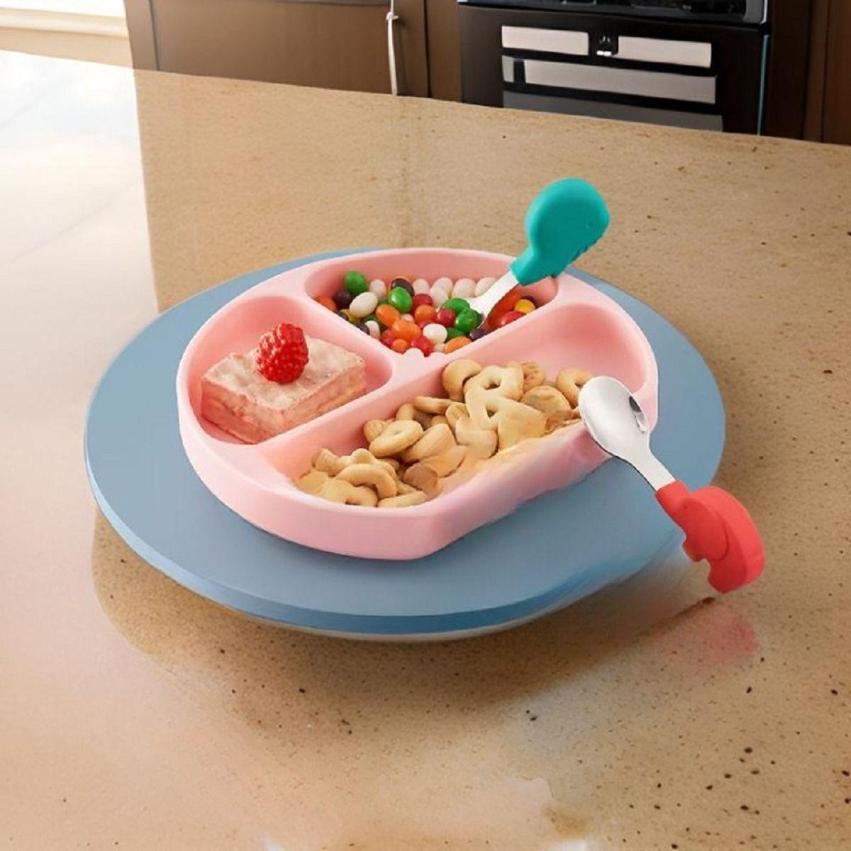 Set 3 Cubierto + Cuchara Entrenamiento Comida Bebes Lau-4