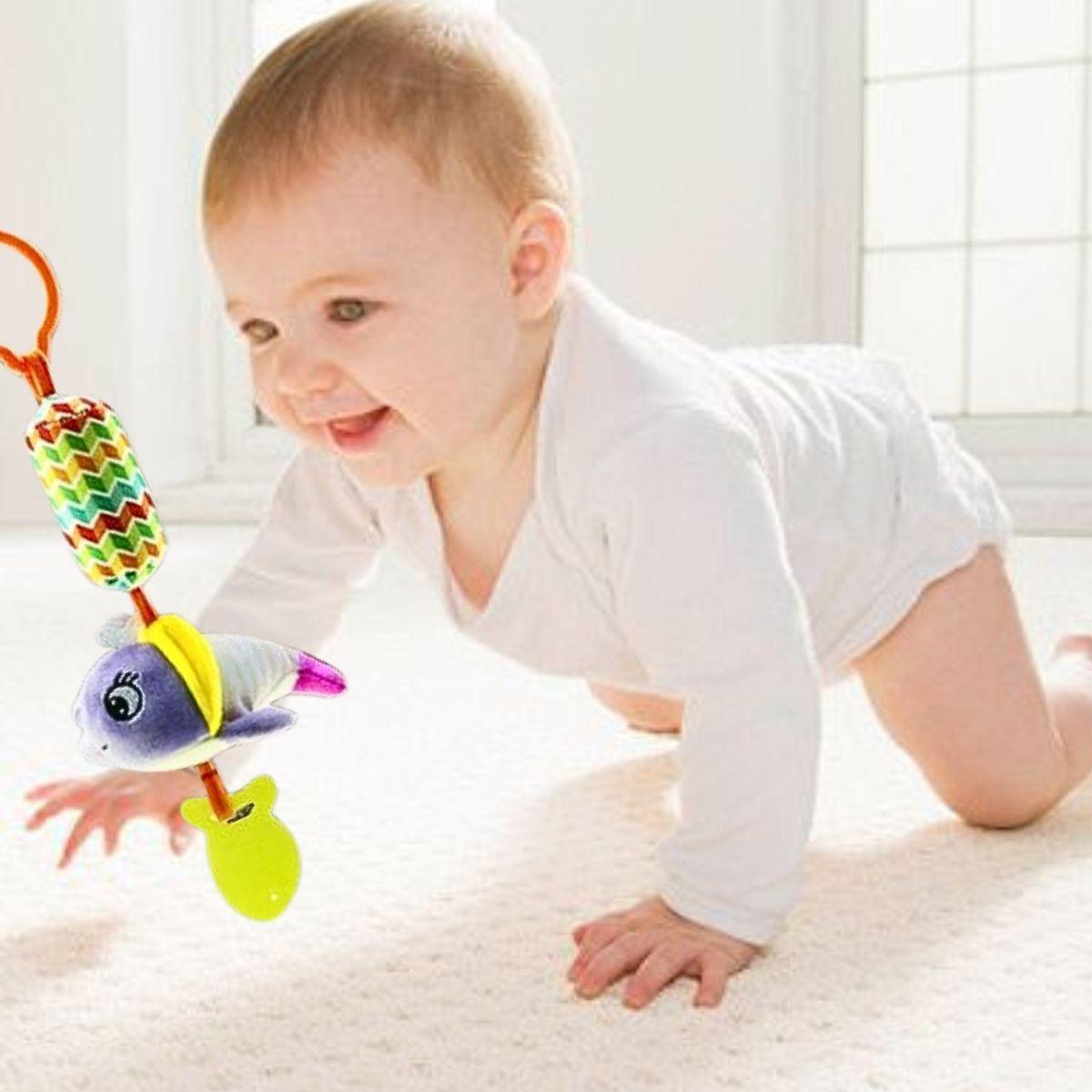 Set 2 Sonajero Móvil Musical Cuna Carrito Estimular Bebe Lau-5