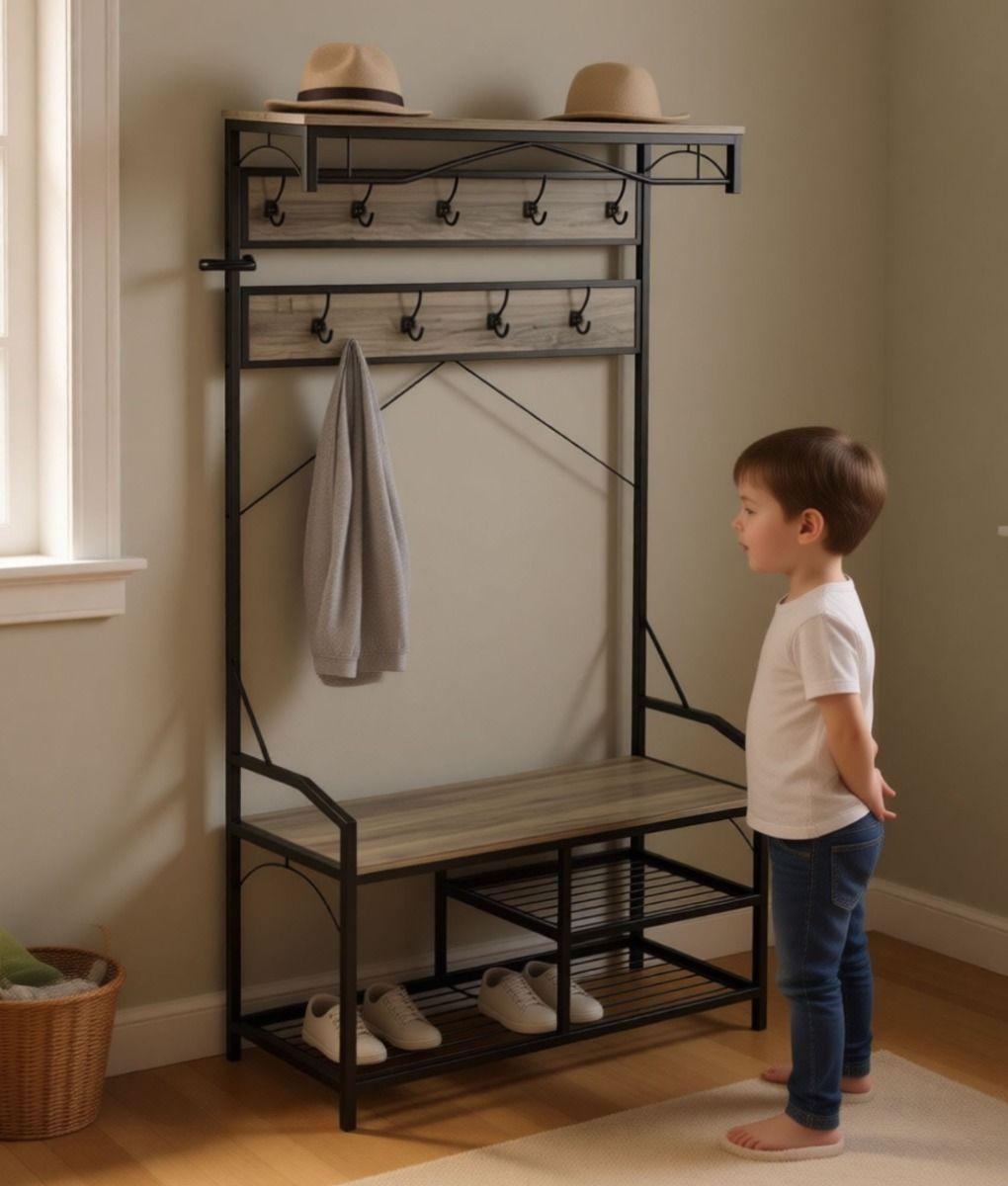 Perchero Multifuncional Decorativo Organizador Múltiple Jhn-4