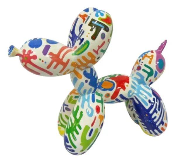 Figura Escultórica Perro Globo Adorno Mesa Escritorio ALJ-0