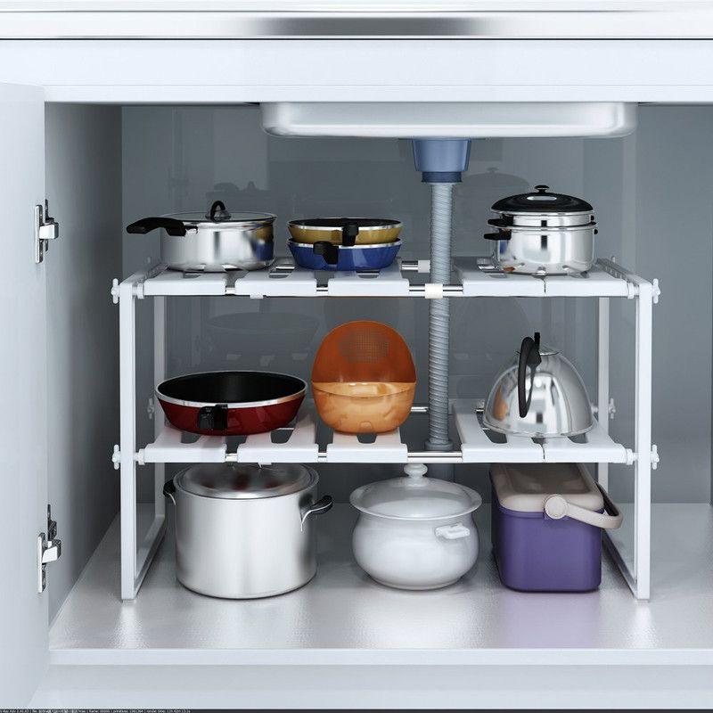 Organizador Almacenamiento Cocina Estante Extensible Rondon-3