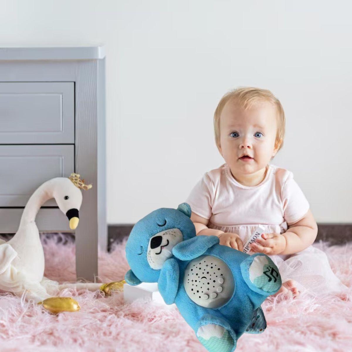 PELUCHE OSO LUMINOSO AYUDA DORMIR MUSICAL LUCES BEBE LAU-4