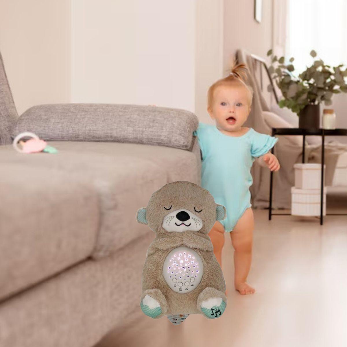 PELUCHE OSO LUMINOSO AYUDA DORMIR MUSICAL LUCES BEBE LAU-6