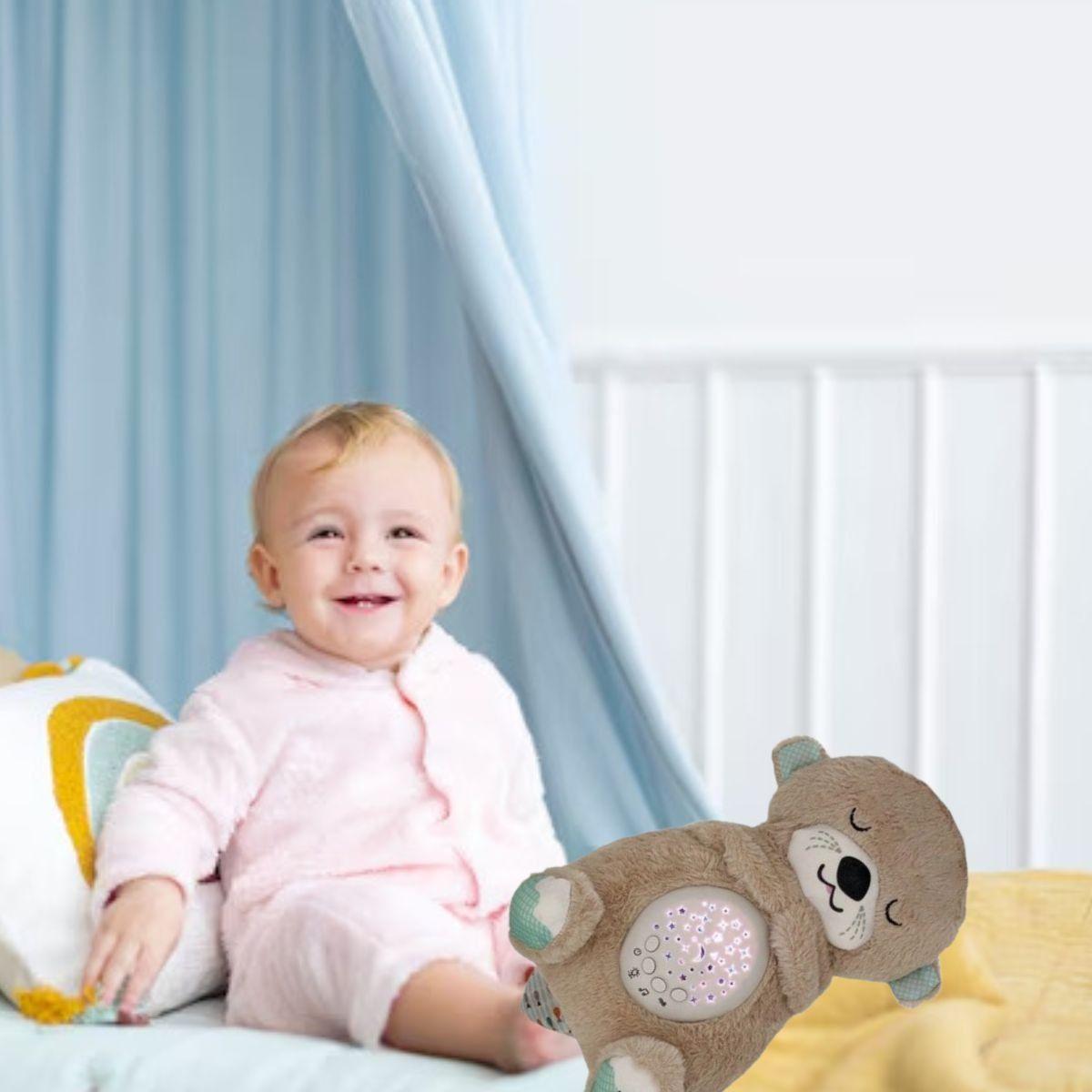 PELUCHE OSO LUMINOSO AYUDA DORMIR MUSICAL LUCES BEBE LAU-7