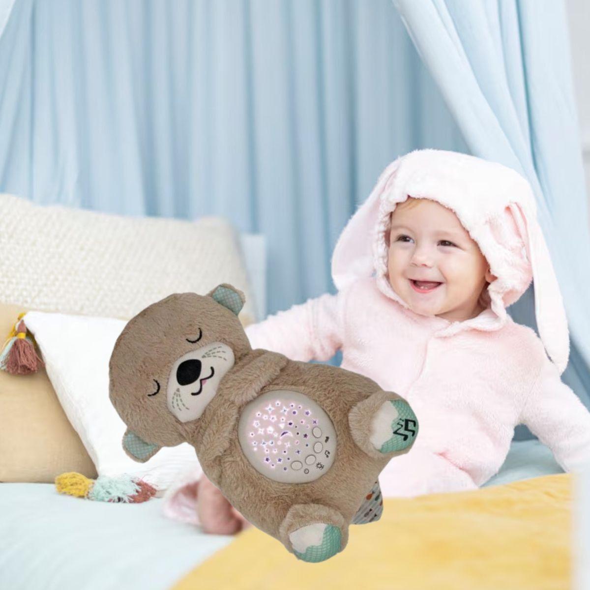 PELUCHE OSO LUMINOSO AYUDA DORMIR MUSICAL LUCES BEBE LAU-8