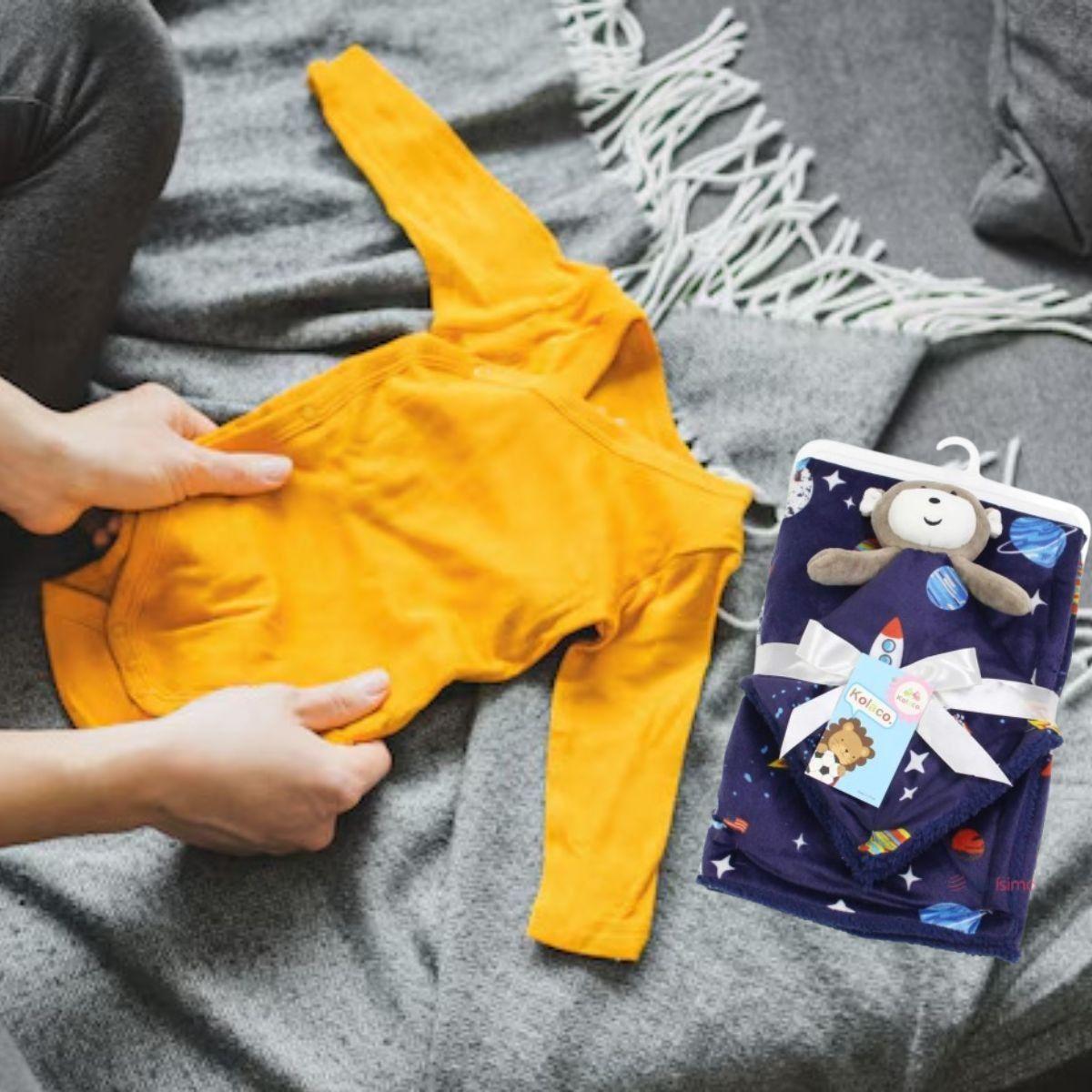 MANTA DE APEGO COBIJA DOBLE SUAVE ABRIGO CONFORT BEBE LAU-8