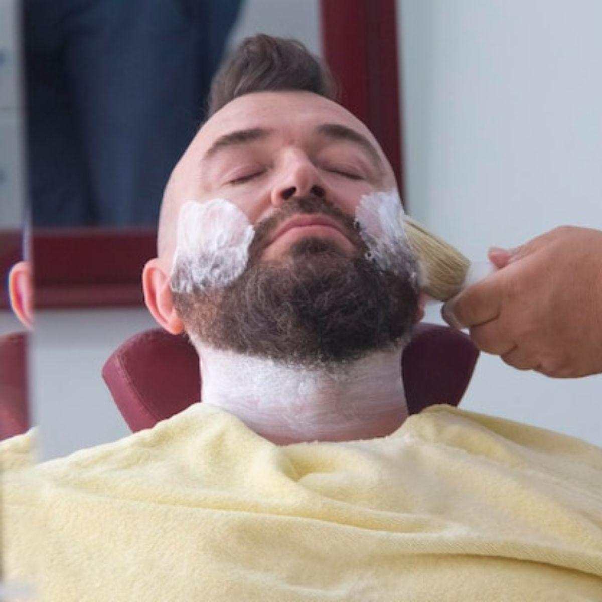 PACK 12 BROCHAS PARA BARBERIA MANGO DE MADERA AFEITADO LAU-4