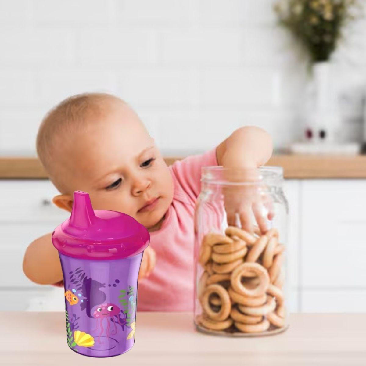 SET 4 VASOS DE ENTRENAMIENTO ANTIDERRAME NIÑOS LAU-3