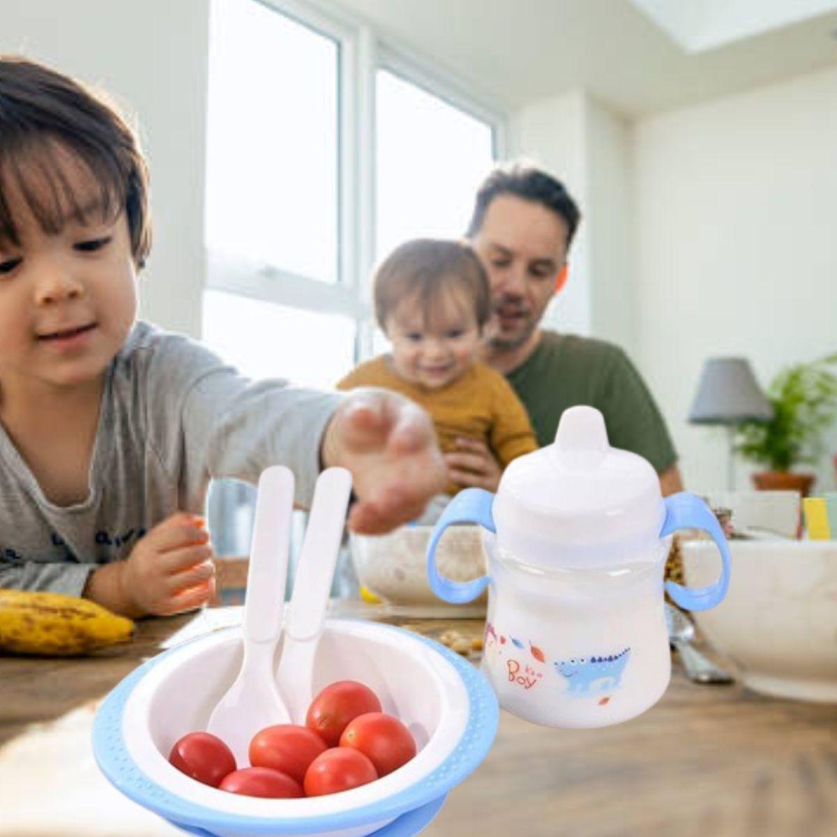 3 SET DE ALIMENTACION 4 EN 1 ERGONOMICO DE BEBE LAU-4