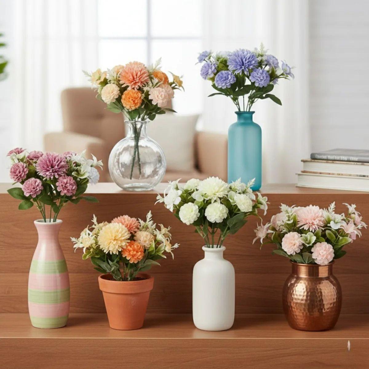 Set 2 Ramo Floral Artificial Artístico Naturaleza Adorno Jhn-9