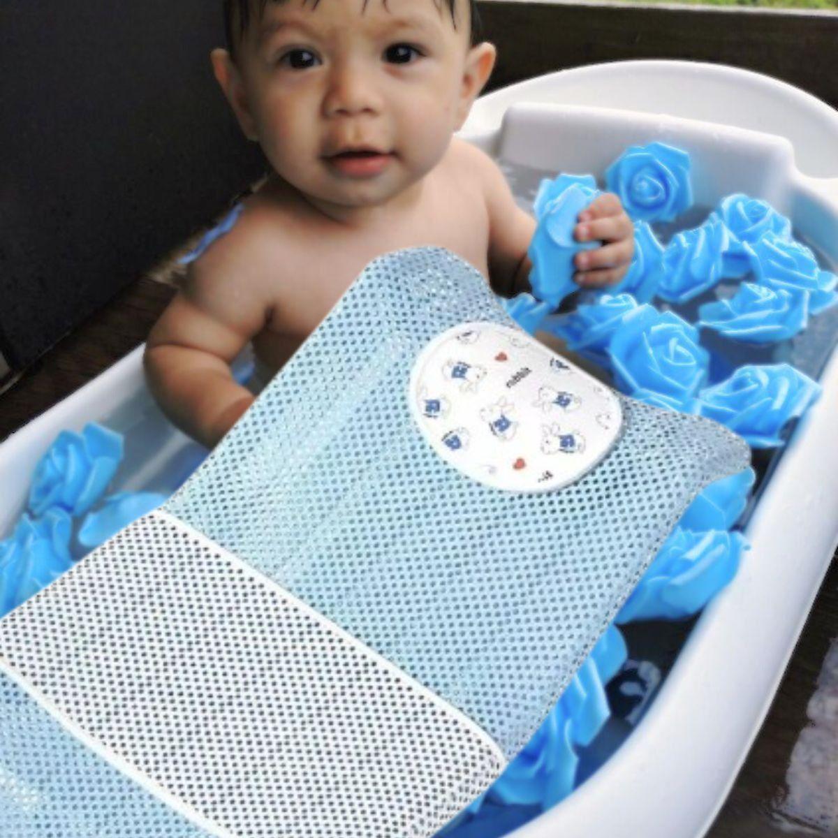 Set 2 Mallas Tina Almohadilla Antideslizante Bañera Bebe Lau-5