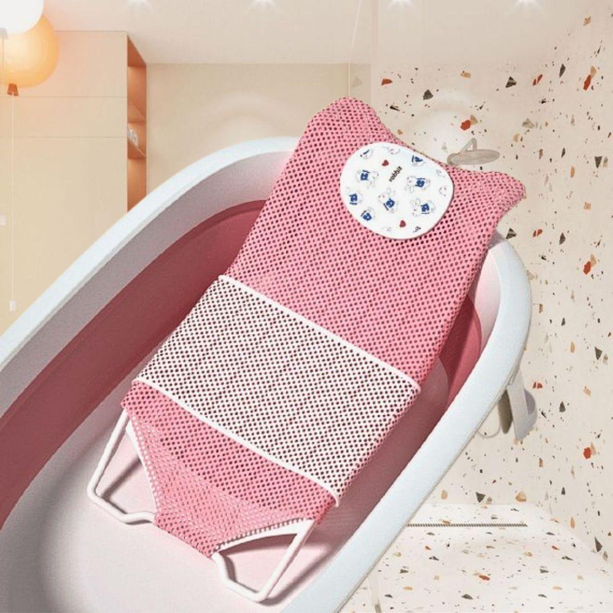 Set 2 Mallas Tina Almohadilla Antideslizante Bañera Bebe Lau-8