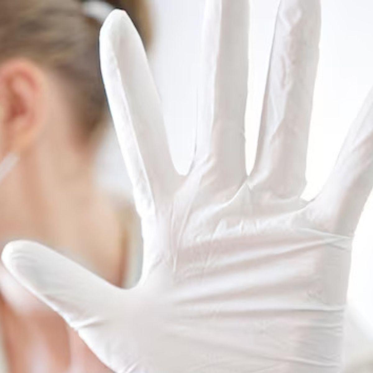 PACK GUANTES DE LATEX 100 PCS TALLA L DESCARTABLE LAU-3