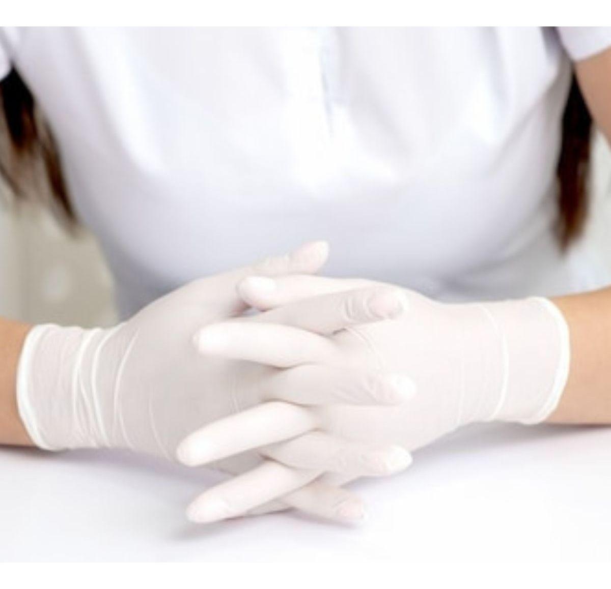 PACK GUANTES DE LATEX 100 PCS TALLA L DESCARTABLE LAU-5