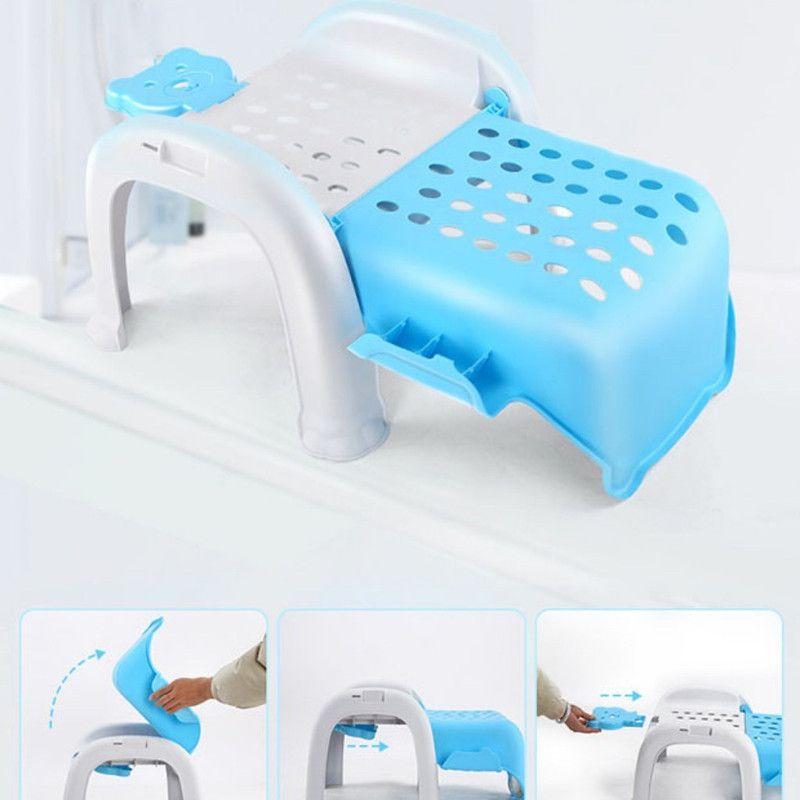 SILLA PLEGABLE PLASTICO PARA BEBE COMER, SALA, BAÑO LAU-5