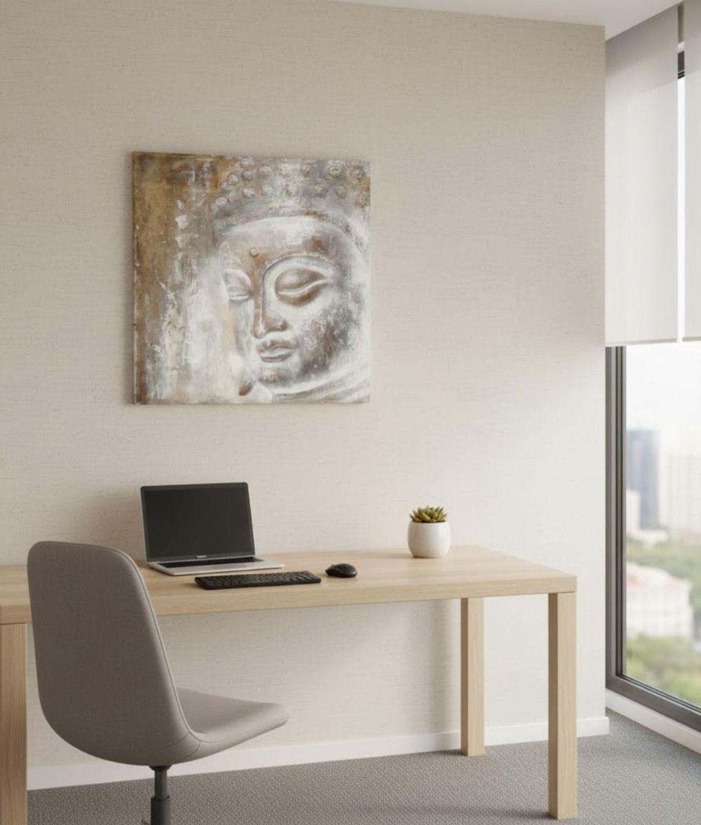 Cuadro Decorativo Arte Meditativo Rostro Buda Pared Jhn-9