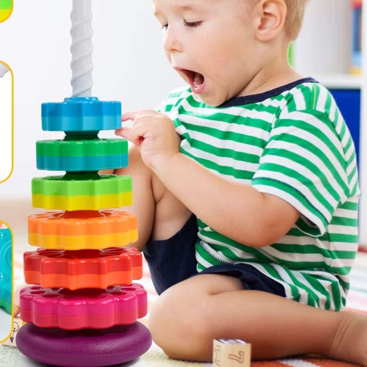 JUGUETE TORRE APILABLE EDUCATIVO SENSORIAL BEBE LAU-2