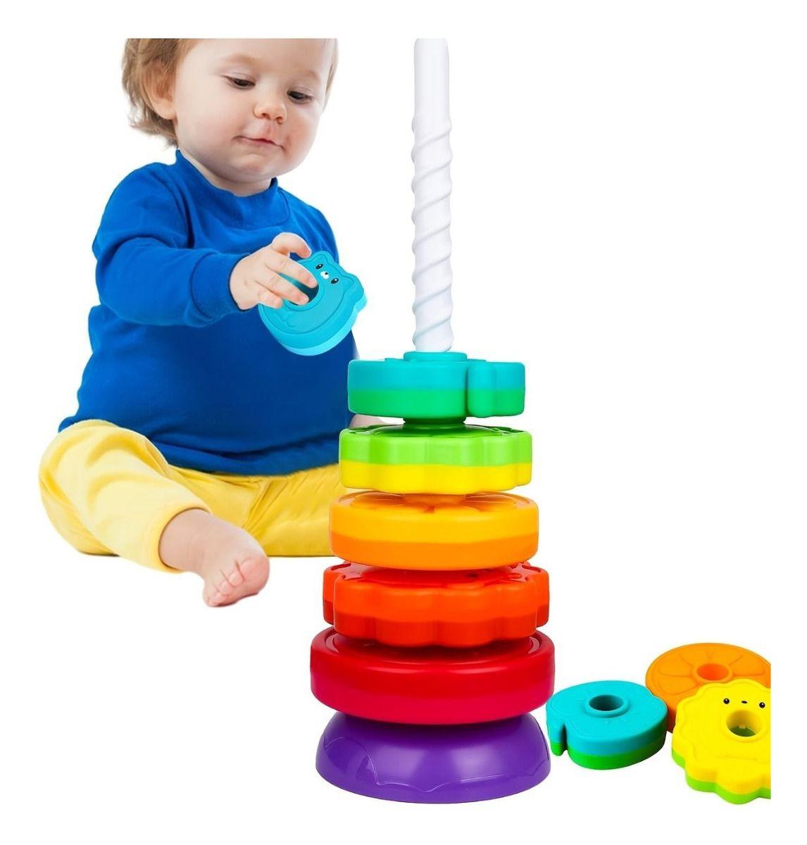 JUGUETE TORRE APILABLE EDUCATIVO SENSORIAL BEBE LAU-4