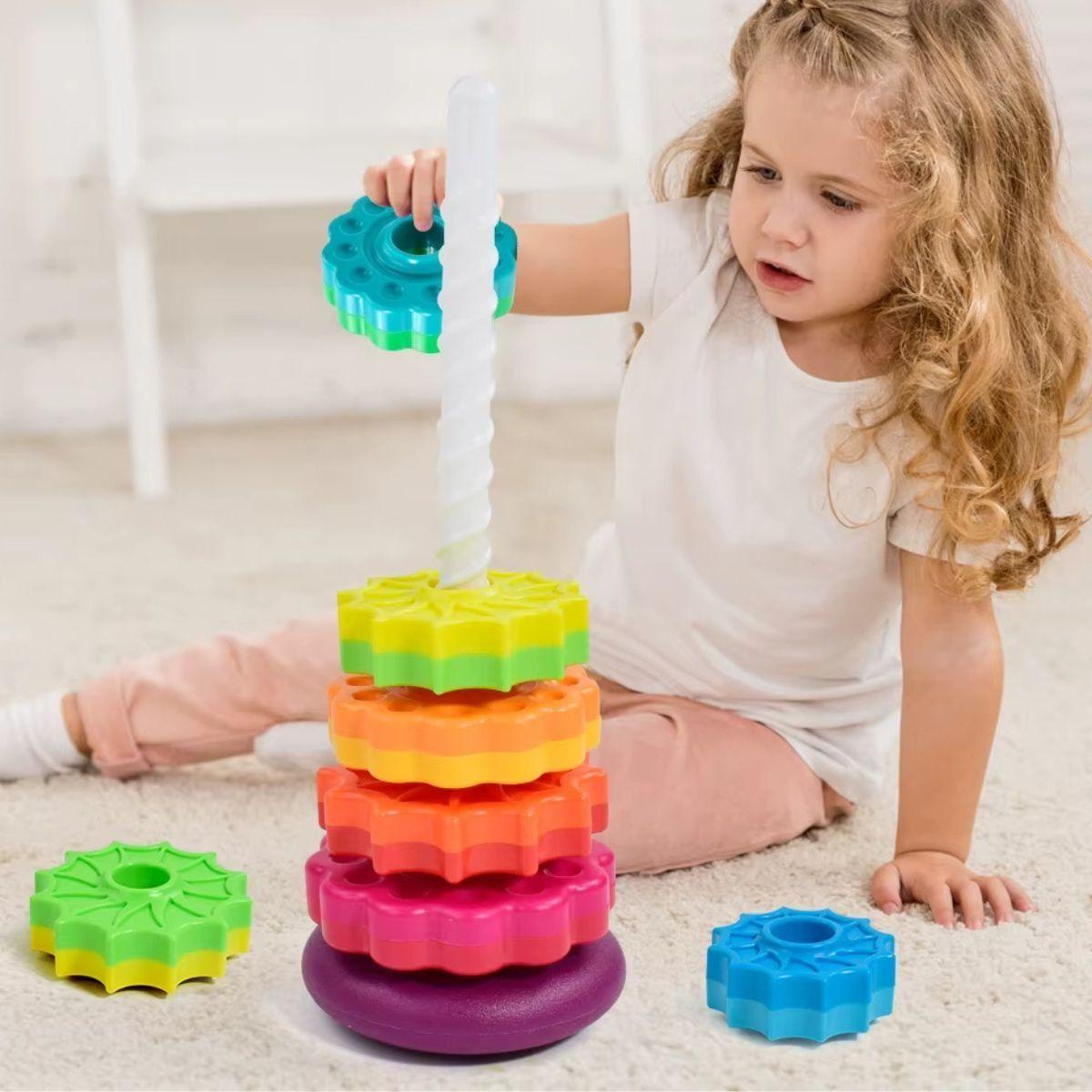 JUGUETE TORRE APILABLE EDUCATIVO SENSORIAL BEBE LAU-7