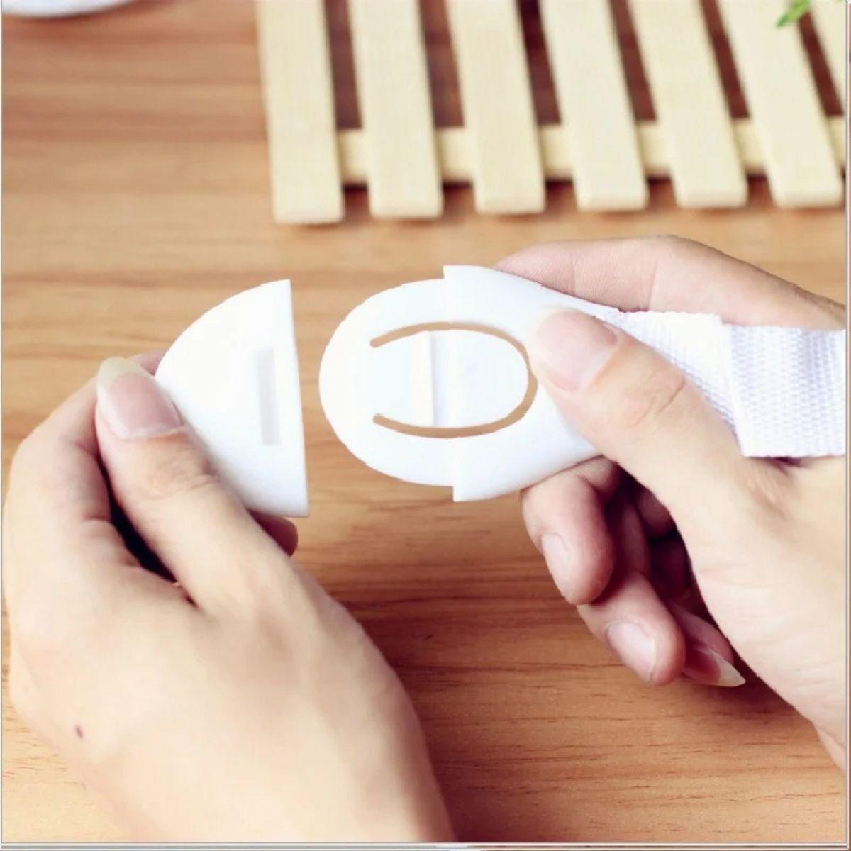 SET 8 CERRADURAS DE SEGURIDAD ADHESIVA CAJONES PUERTAS LAU-6