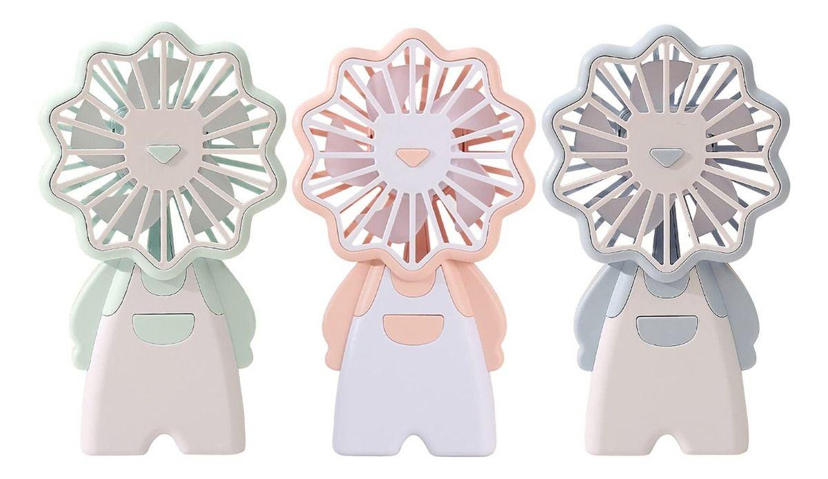 Set 2 Mini Ventilador Portatil Astronauta Recargable USB Lau-0