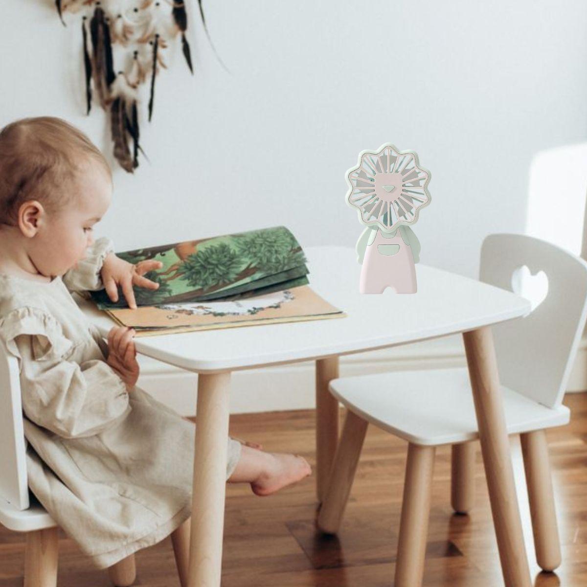 Set 2 Mini Ventilador Portatil Astronauta Recargable USB Lau-9