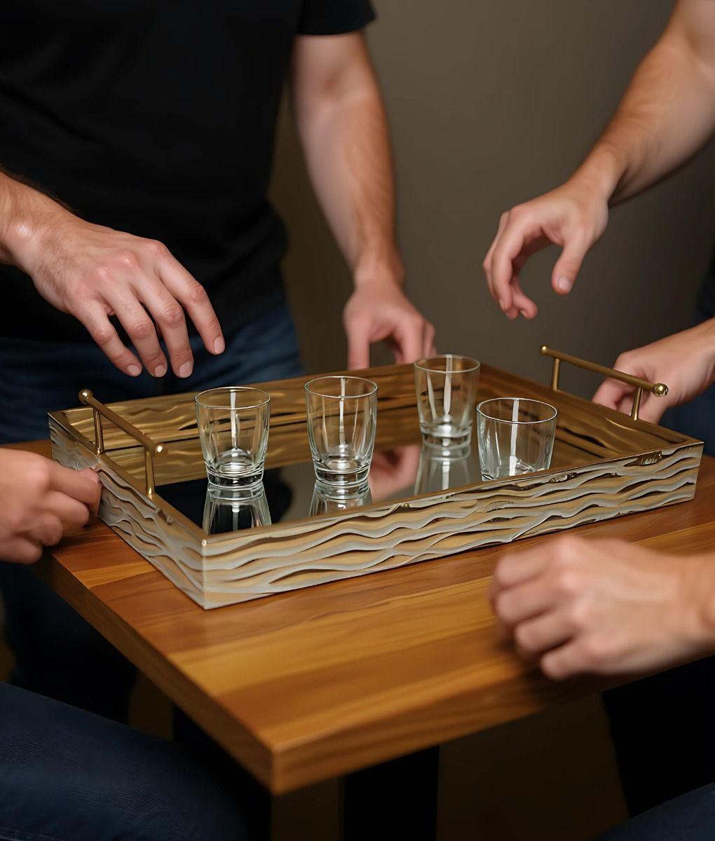 Set 2 Bandejas Decorativas Diseño Elegante Funcional Jhn-2