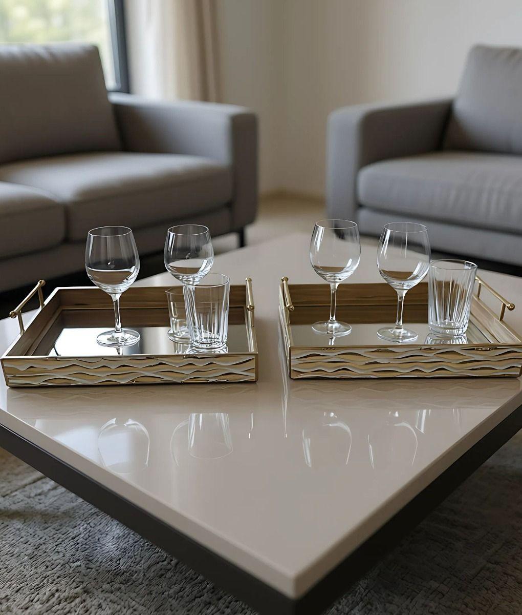 Set 2 Bandejas Decorativas Diseño Elegante Funcional Jhn-7