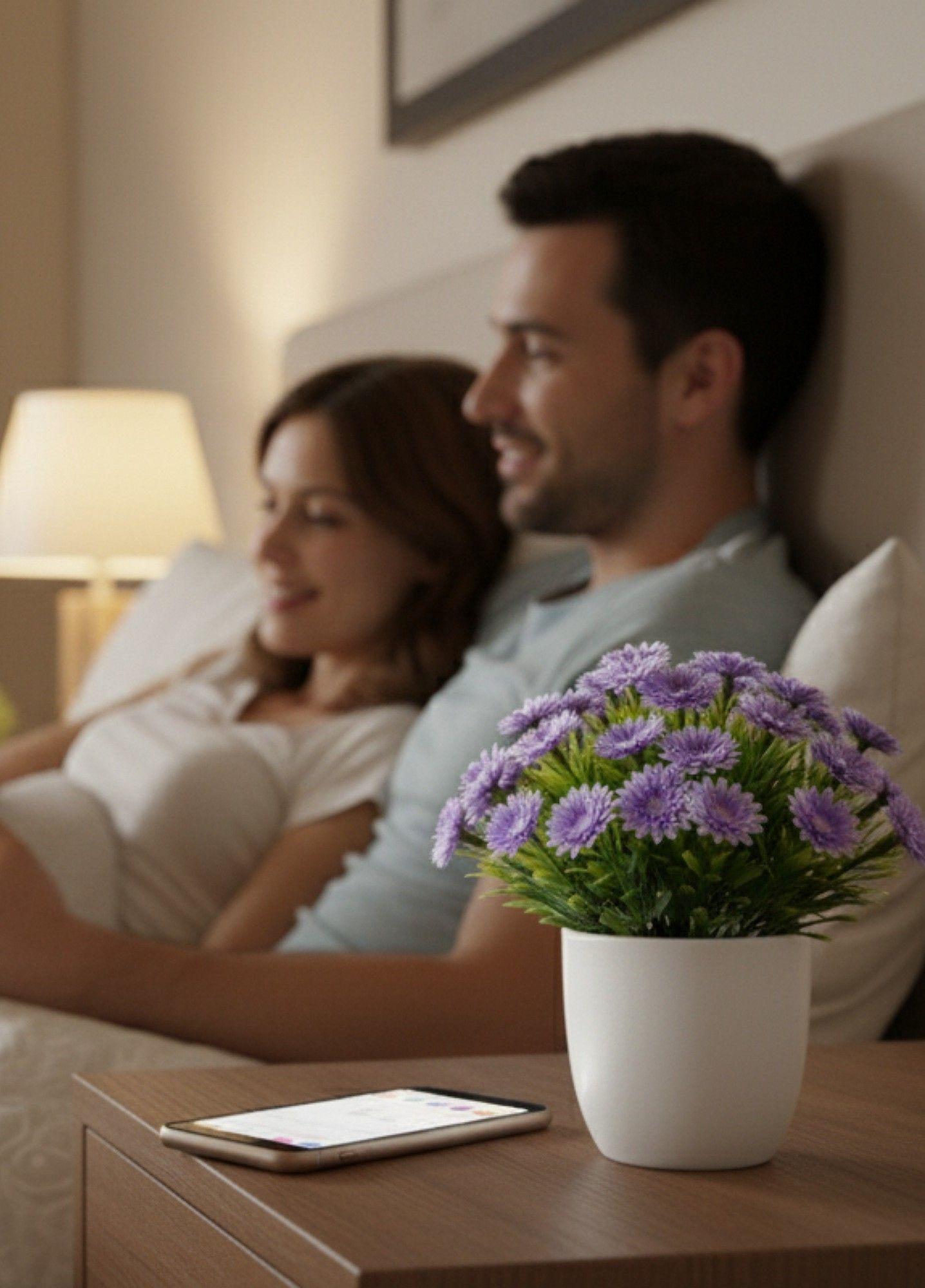 Set 2 Flores Artificiales Adorno Floral Silvestre Hogar Jhn-3