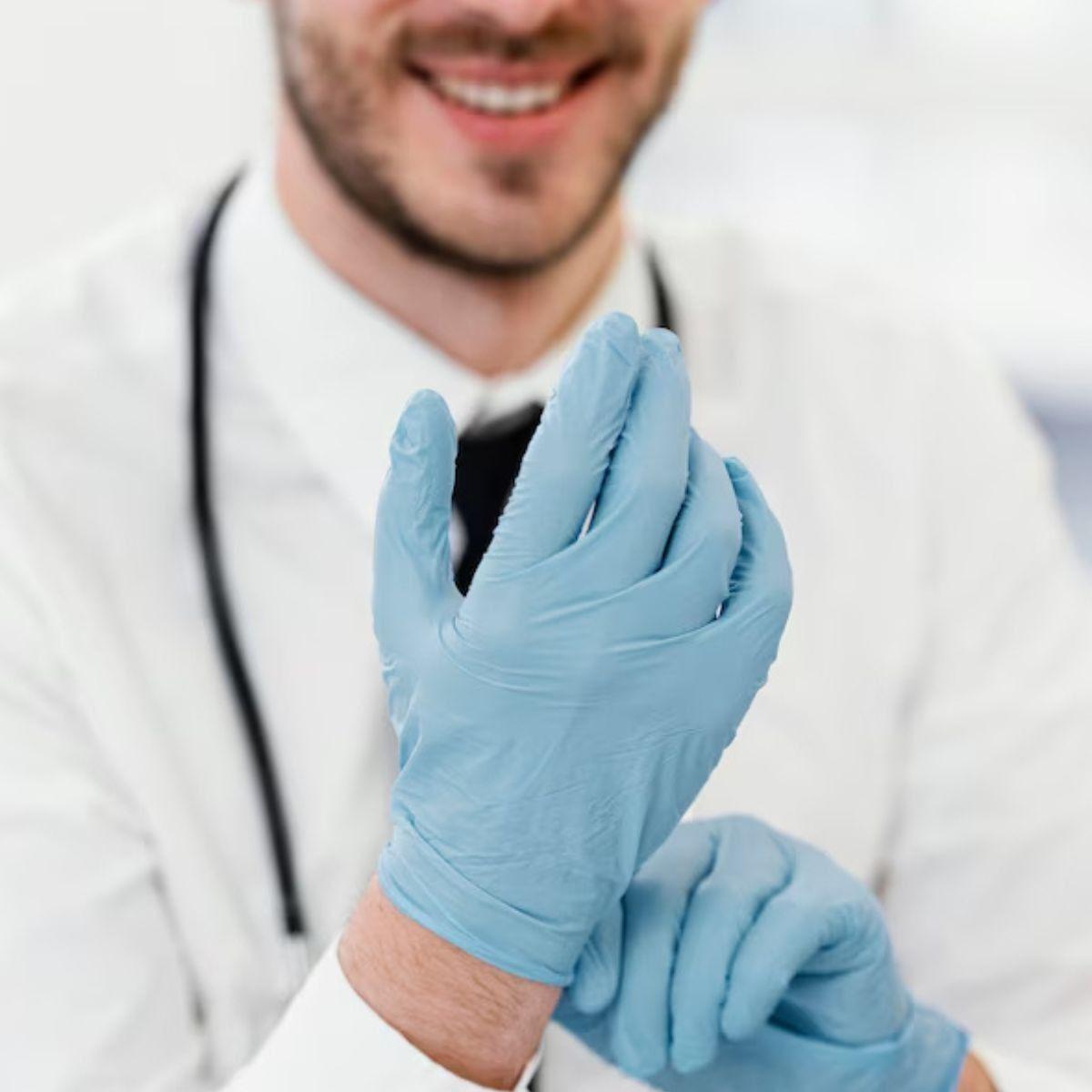 PACK GUANTES VYNIL NITRILO 100 PCS TALLA XL DESCARTABLE LAU-6