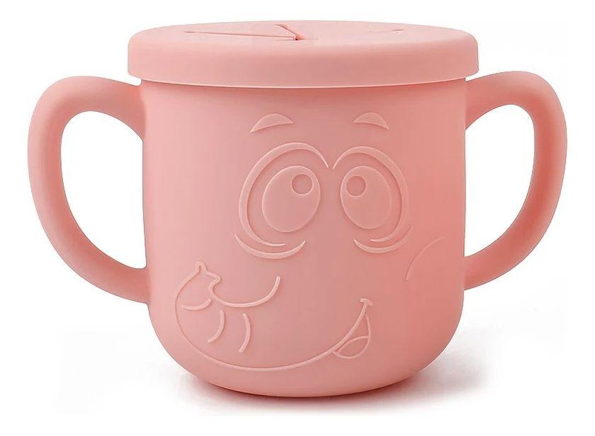Vaso Taza Pajita Silicona Bebedero Aprendizaje Asa Bebe Lau-8