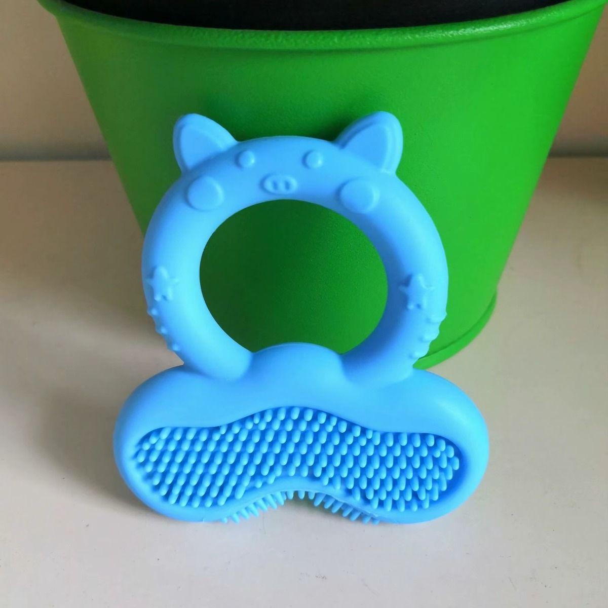 Set 9 Mordedores Cepillo Silicona Forma Pez Bebes Lau-2