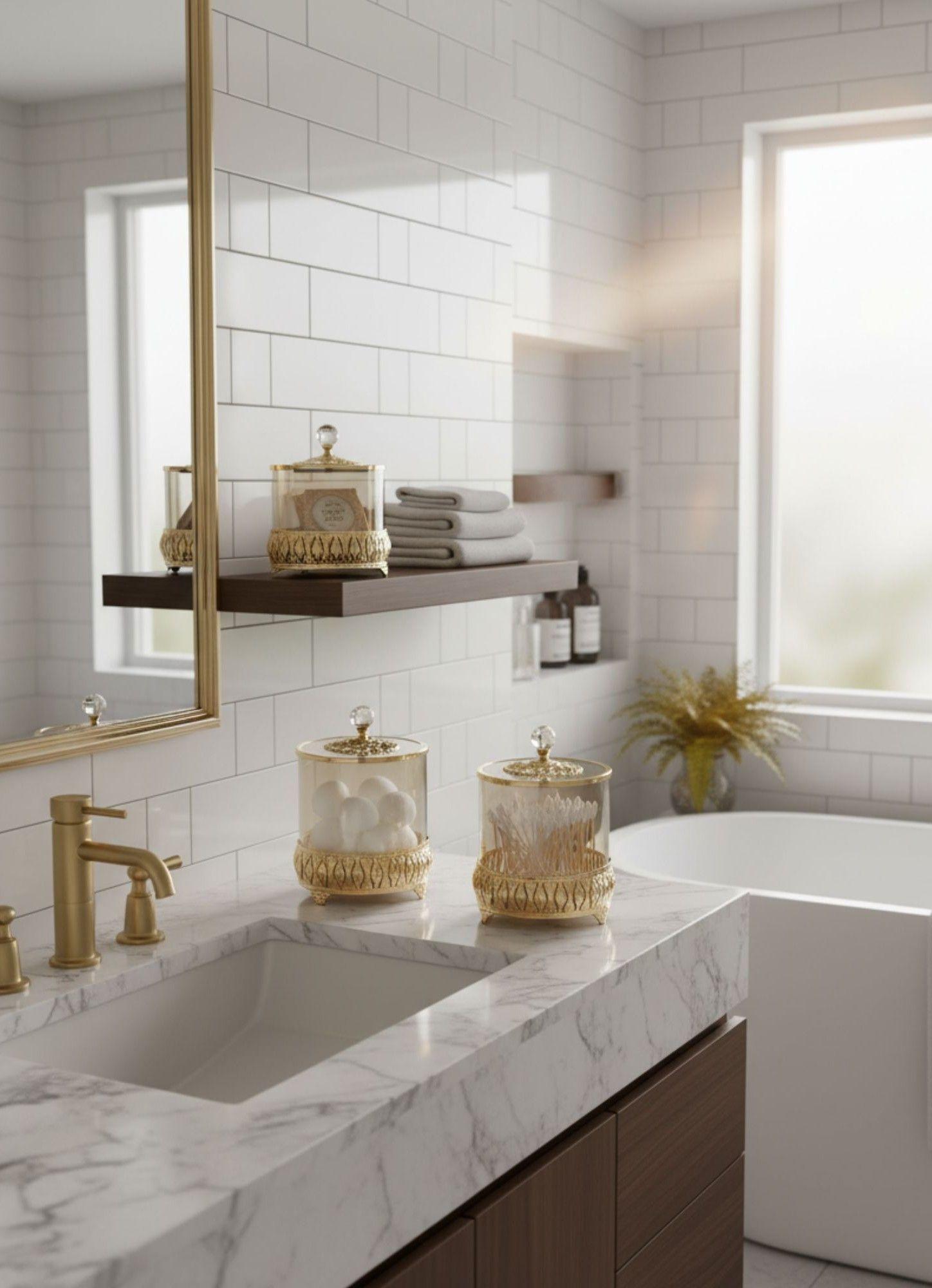 Set 3 Frascos Decorativos Multifuncional Almacenamiento Jhn-4