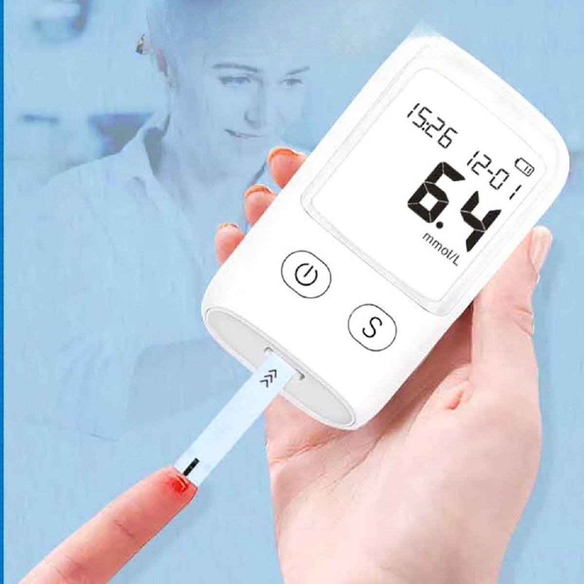 Glucómetro Monitor Portátil Tiras Lancetas Precisa Lau-2