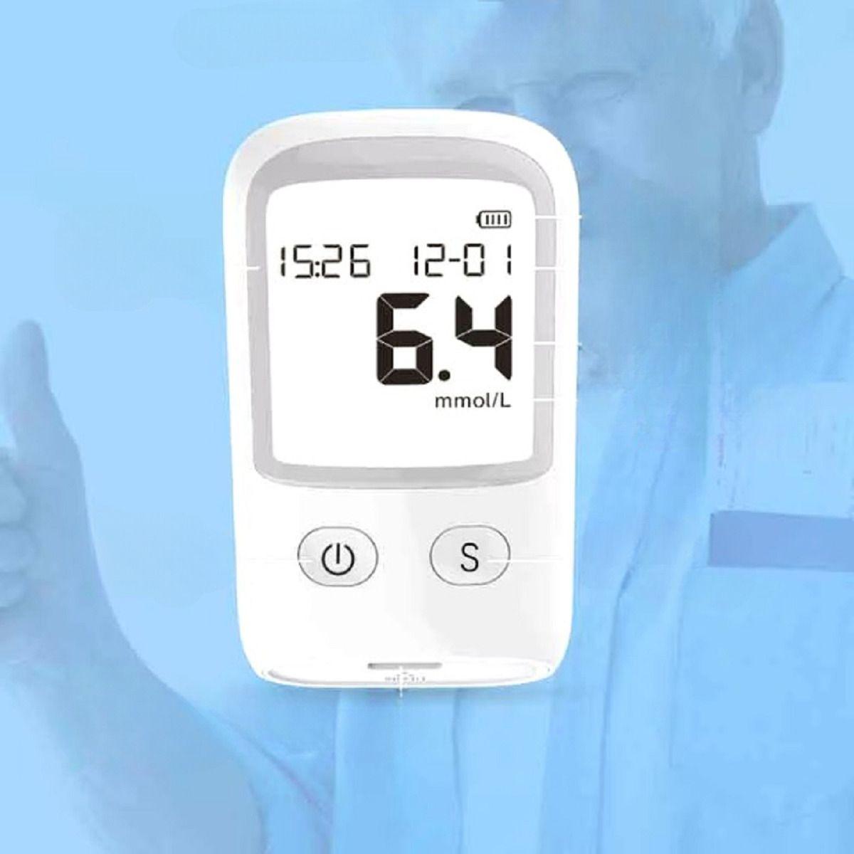 Glucómetro Monitor Portátil Tiras Lancetas Precisa Lau-7