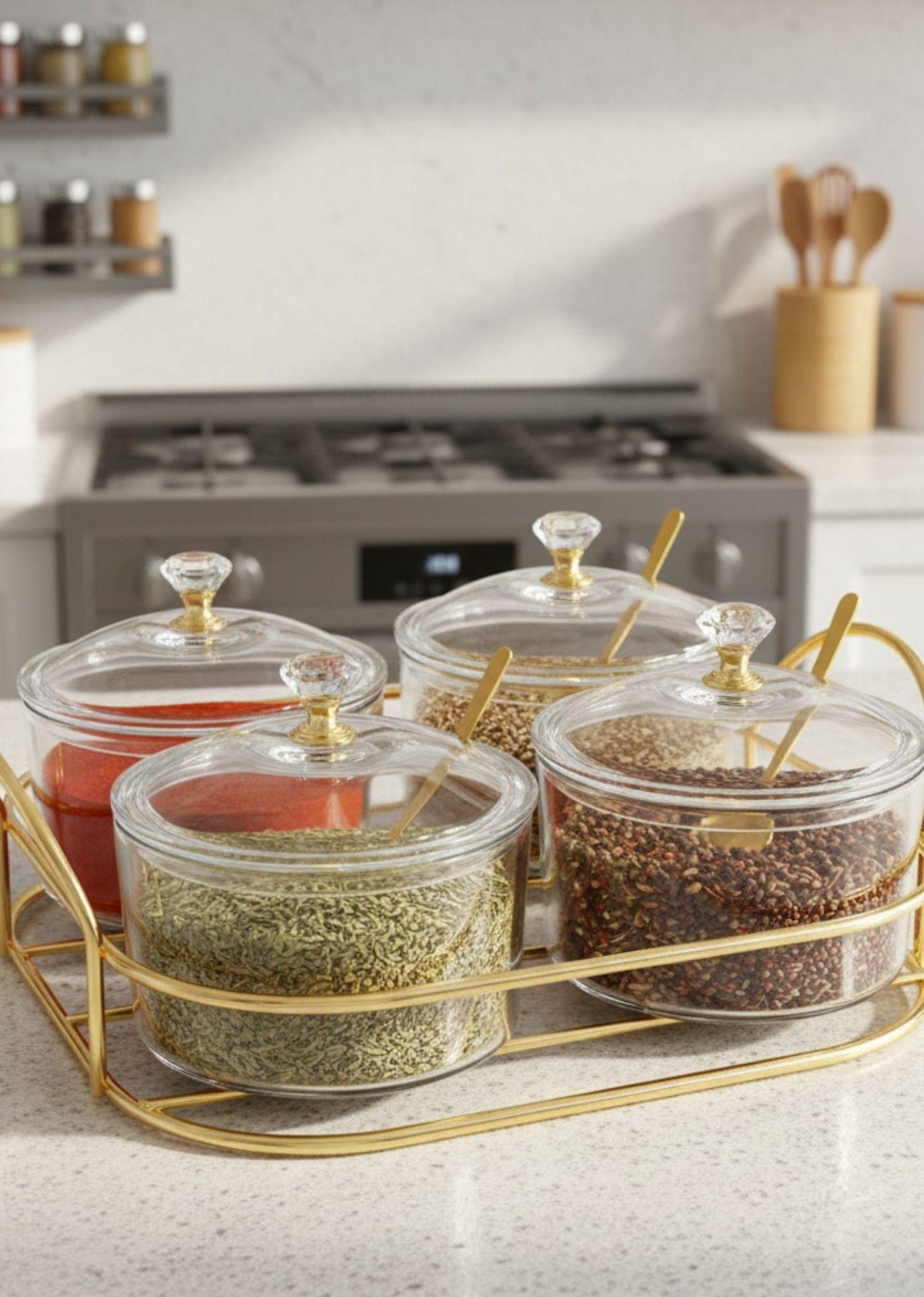 Juego Frasco Decorativo Multifuncional Adorno Moderno Jhn-7