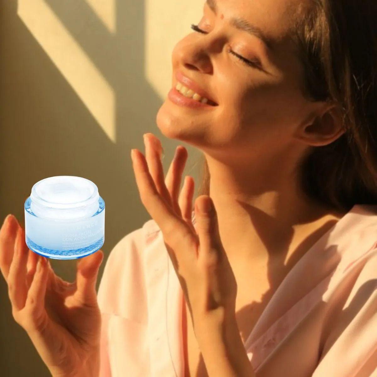 CREMA FACIAL HIDRATANTE CON ACIDO HIALURONICO BELLEZA LAU-4