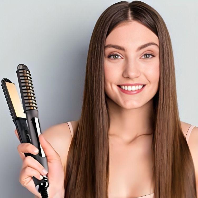 PLANCHA ALISADORA PARA TODO TIPO DE CABELLO MUJER LAU-8