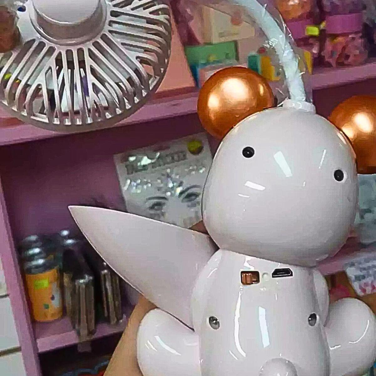 Ventilador Mini Portatil Mesa Sacapuntas Portalápices Lau-8